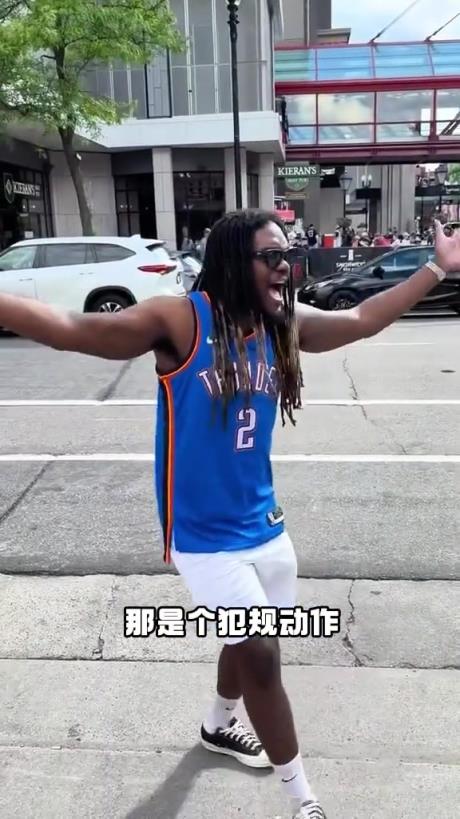 有點抽象！外國網(wǎng)友模仿SGA在場上的精彩表現(xiàn)